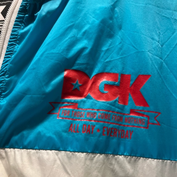 DGK (dirty ghetto kids), windbreaker in vibrant neon 90s colours; great vintage - Picture 4 of 10